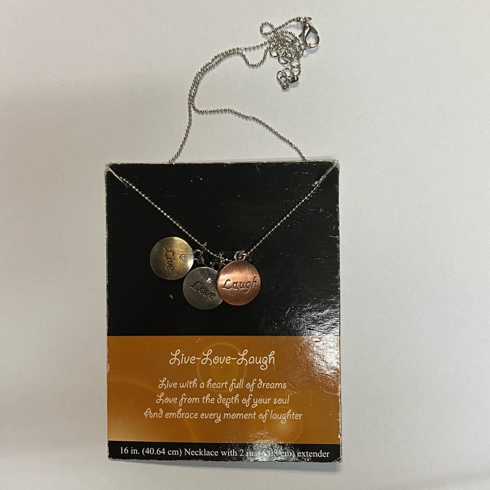 Live Love Laugh Pendant Necklace